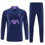 Dječji Liverpool Sweatshirt Za Trening Četvrt-Zip 2023-24 Navy